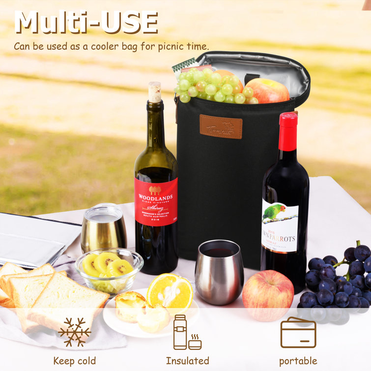 2 bottle sales wine gift bag